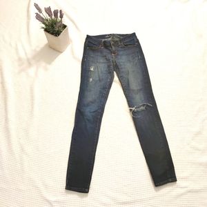 American Eagle Ripped Jeggings Size 0